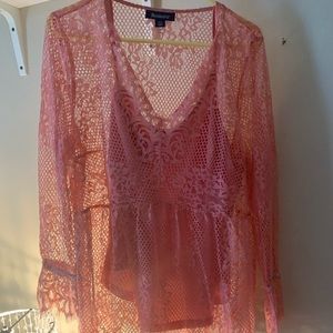 Women’s lace top with cami